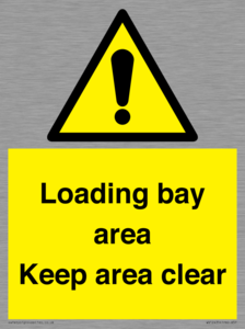 Loading bay area Keep area clear